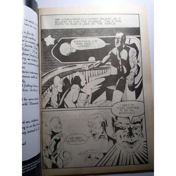 Sex Pistols Punk Rock Fantasy Comic July 1990 Johnny Rotten Sid Vicious UNUSED - Picture 6 of 10